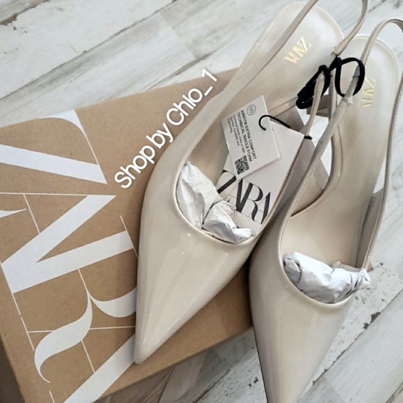 Zara PATENT EFFECT HEELED SHOES bloggers favorite - Picture 6 of 6